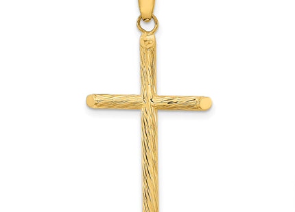 14K gold cross pendant