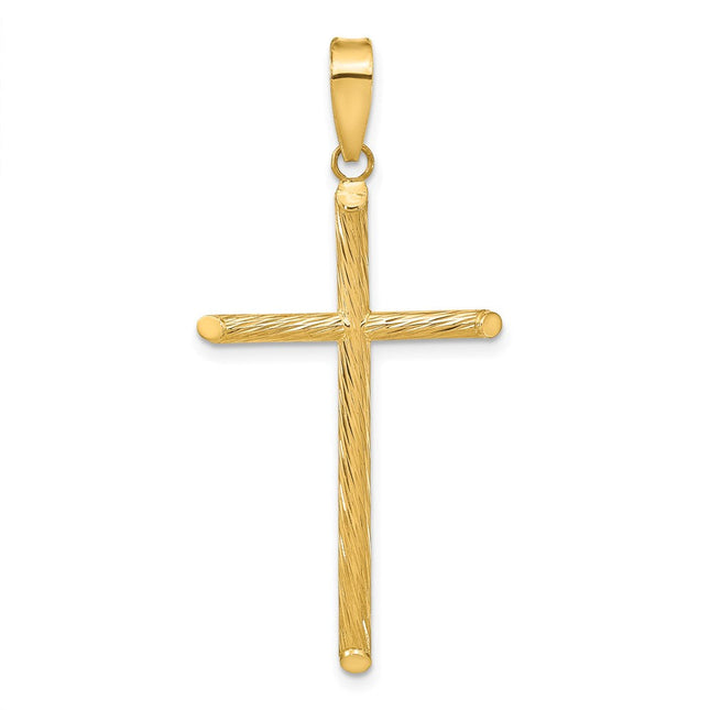 14K gold cross pendant