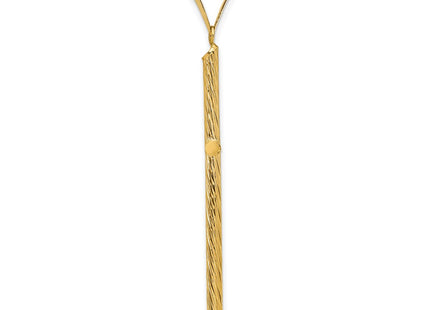 14K gold cross pendant, alternate view