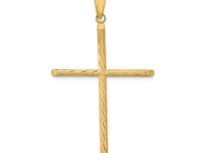 14K gold cross pendant