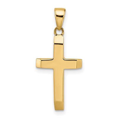 14K gold cross pendant