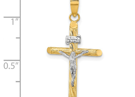 14k Yellow & Rhodium Pendants Style K9965 - Classique Jewelry Inc.