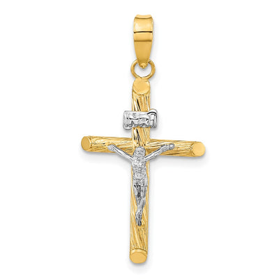 14K gold crucifix pendant