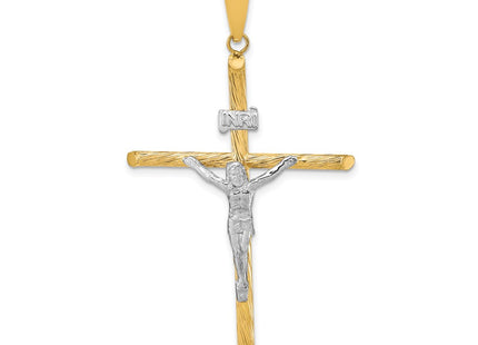 14K gold crucifix pendant