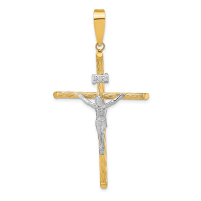 14K gold crucifix pendant