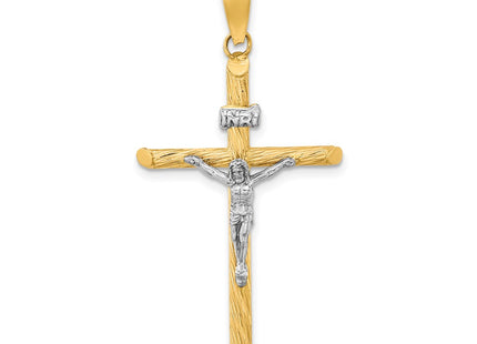 14K gold crucifix pendant