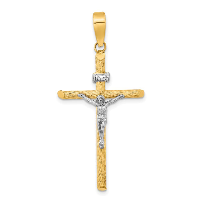 14K gold crucifix pendant