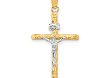 14K gold crucifix pendant