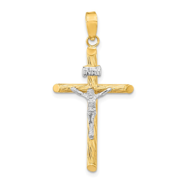 14K gold crucifix pendant