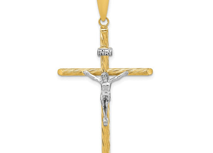 14K gold crucifix pendant