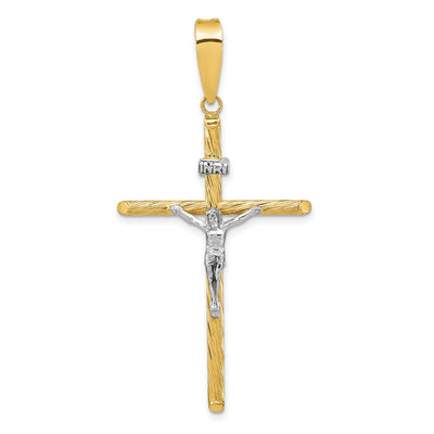 14K gold crucifix pendant
