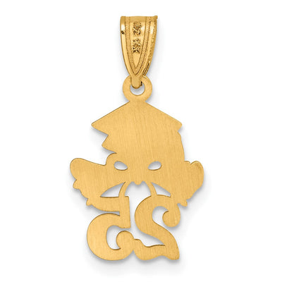 14K Graduation Cap and Diploma - 2025 Charm, 21.45 x 12mm
