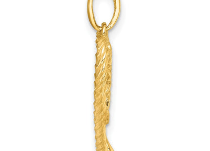 14k Yellow & Rhodium Pendants Style K9997 - Classique Jewelry Inc.