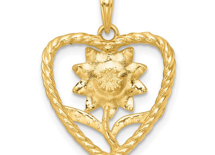 14k Yellow & Rhodium Pendants Style K9997 - Classique Jewelry Inc.