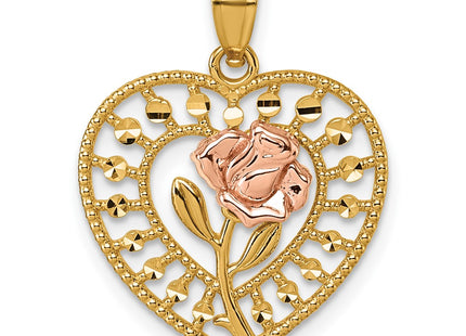 14k Two-tone Pendants Style K9999 - Classique Jewelry Inc.