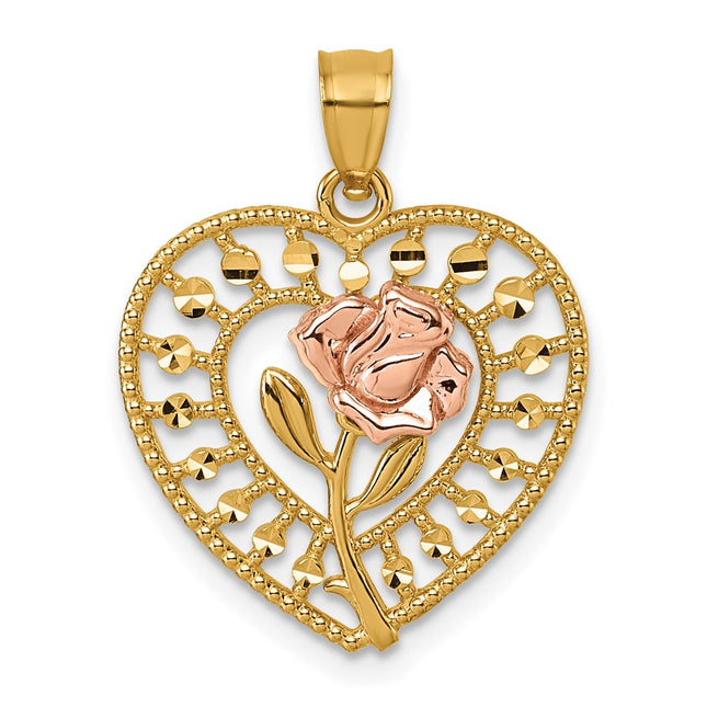14k Two-tone Pendants Style K9999 - Classique Jewelry Inc.