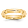 14k Yellow Gold Knife Edge Comfort Fit Wedding Band Size 4.5