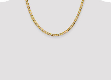 14K Lightweight Flat Cuban with Lobster Clasp Chain (Style LCB120-18)