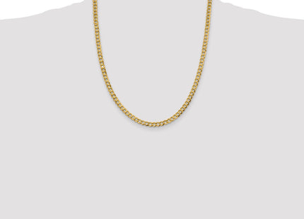 14K Lightweight Flat Cuban with Lobster Clasp Chain (Style LCB120-22)
