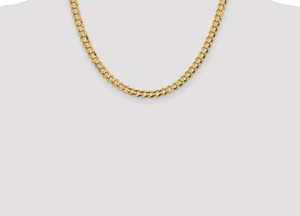 14K Lightweight Flat Cuban with Lobster Clasp Chain (Style LCB150-18)
