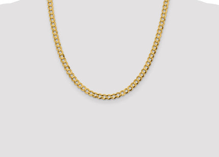 14K Lightweight Flat Cuban with Lobster Clasp Chain (Style LCB150-20)