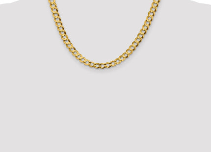 14K Lightweight Flat Cuban with Lobster Clasp Chain (Style LCB180-18)