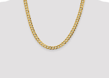 14K Lightweight Flat Cuban with Lobster Clasp Chain (Style LCB180-20)