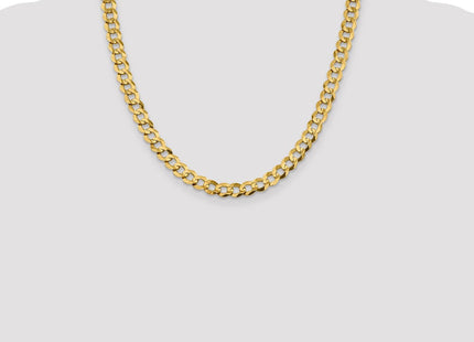 14K Lightweight Flat Cuban with Lobster Clasp Chain (Style LCB210-20)