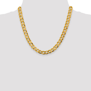 14K Lightweight Flat Cuban with Lobster Clasp Chain (Style LCB250-20)