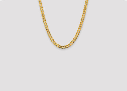 14K Lightweight Flat Cuban with Lobster Clasp Chain (Style LCB250-22)