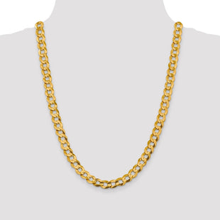 14K Lightweight Flat Cuban with Lobster Clasp Chain (Style LCB250-24)