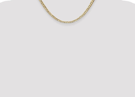 14K Open Concave Curb with Lobster Clasp Chain (Style LCR100-16)
