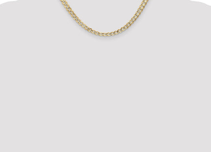 14K Open Concave Curb with Lobster Clasp Chain (Style LCR140-16)