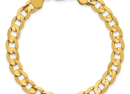 14K Open Concave Curb with Lobster Clasp Bracelet (Style LCR180-7)