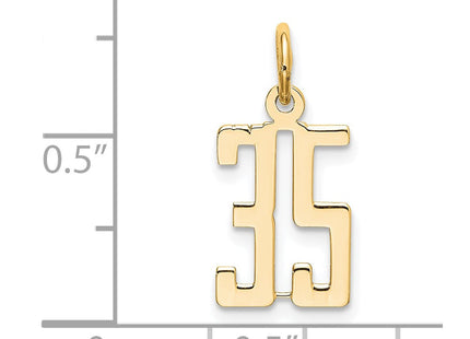 14k Yellow Gold Jewelry Style LES35 - Classique Jewelry Inc.