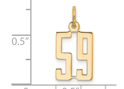 14k Yellow Gold Jewelry Style LES59 - Classique Jewelry Inc.