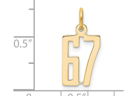 14k Yellow Gold Jewelry Style LES67 - Classique Jewelry Inc.