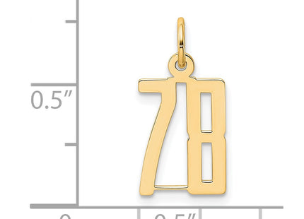 14k Yellow Gold Jewelry Style LES78 - Classique Jewelry Inc.