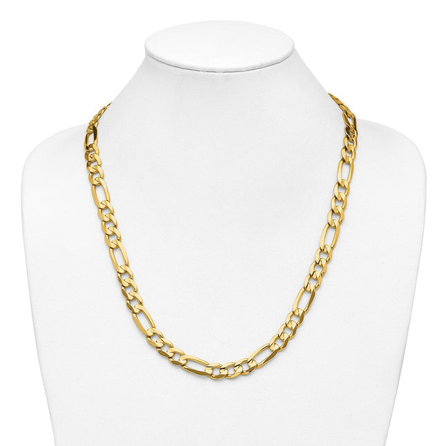 14k Concave Open Figaro Chain