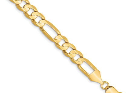 14k Concave Open Figaro Chain