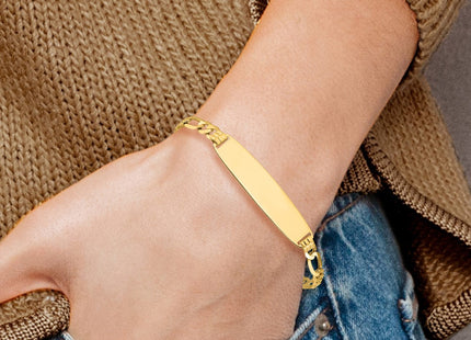 14k Yellow Gold Chain Bracelets Style LID108 - Classique Jewelry Inc.
