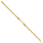 14K Polished Solid Chain/Solid Plate Anchor Link 24.5x4.5mm Plate ID Bracelet view