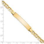 14K Polished Solid Chain/Solid Plate Anchor Link 38x7.8mm Plate ID Bracelet view
