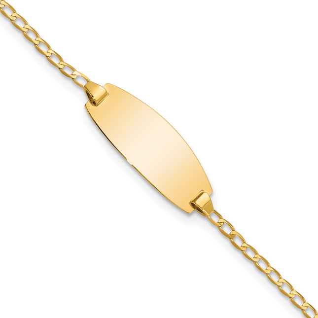 14k Yellow Gold Chain Bracelets Style LID85 - Classique Jewelry Inc.