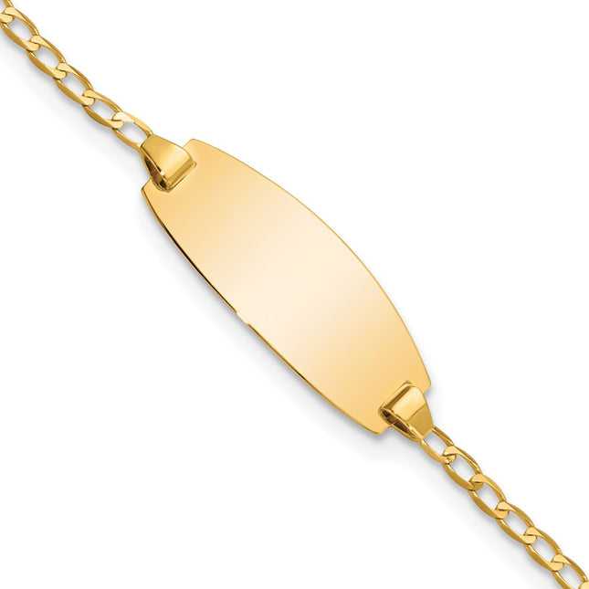 14k Yellow Gold Chain Bracelets Style LID85 - Classique Jewelry Inc.