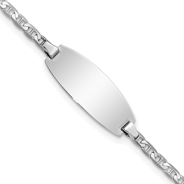 14k White Gold Chain Bracelets Style LID86W - Classique Jewelry Inc.
