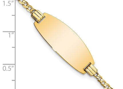 14k Yellow Gold Chain Bracelets Style LID88 - Classique Jewelry Inc.