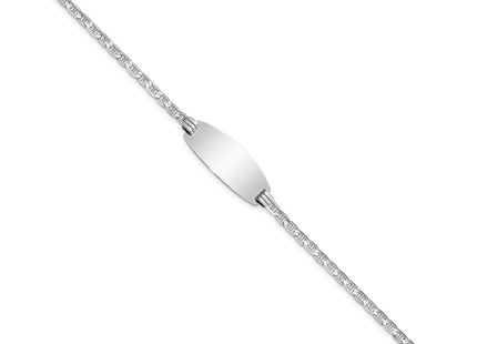 14k White Gold Chain Bracelets Style LID89W - Classique Jewelry Inc.