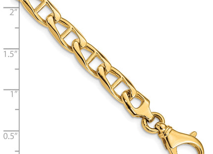 14K gold anchor link anchor chain, alternate view