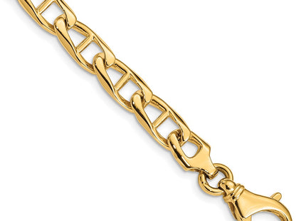 14K yellow gold anchor link anchor chain
